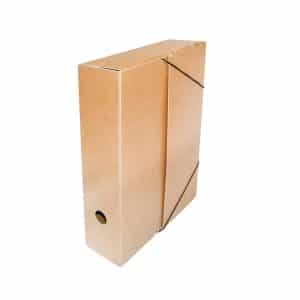 Οικολογικό κουτί με λάστιχο. Από συμπαγές οικολογικό χαρτόνι 900gr. Άριστης ποιότητας ( όχι μικροβέλε που σπάει). Διαστάσεις: Υ33,5x25x8εκ.