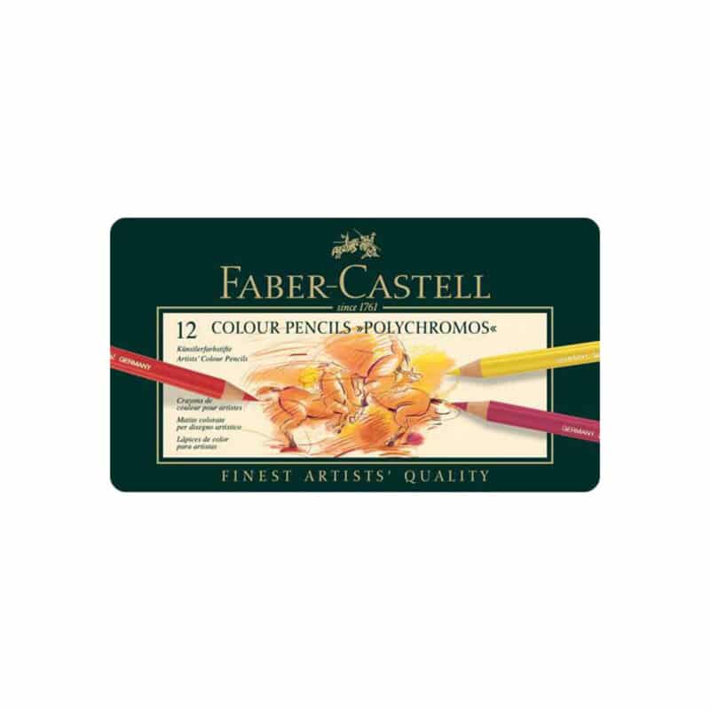 Faber-Castell Polychromos Σετ Ξυλομπογιές Ακουαρέλας σε Κασετίνα 12τμχ