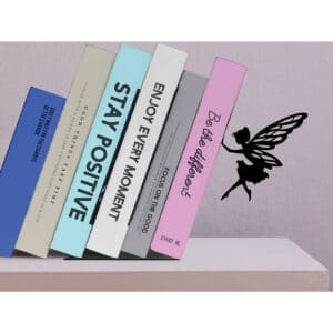 Total Gift Βιβλιοστάτης από Μέταλλο Fairy σε Μαύρο χρώμα 17 x 10 x 10cm