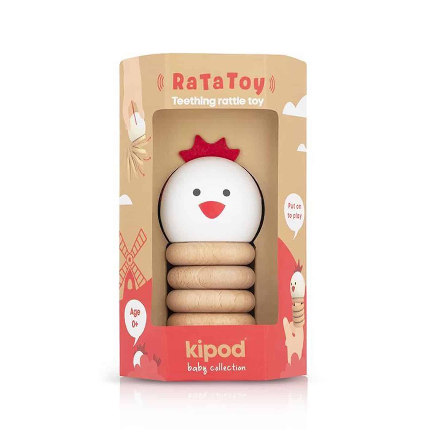 KIPOD - RA-TA-TOY CHICK RATTLE, PUPPET & TEETHING RINGS 0 ΕΤΩΝ+